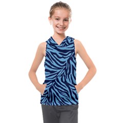 Zebra 3 Kids  Sleeveless Hoodie