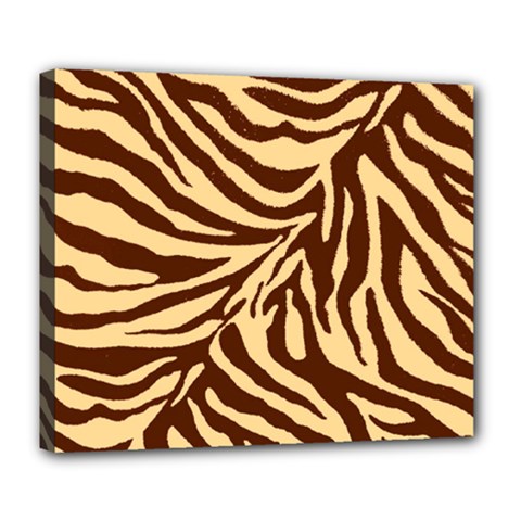 Zebra 2 Deluxe Canvas 24  X 20  (stretched) by dressshop