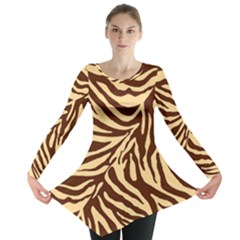 Zebra 2 Long Sleeve Tunic  by dressshop