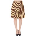 Zebra 2 Velvet High Waist Skirt View1