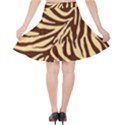 Zebra 2 Velvet High Waist Skirt View2