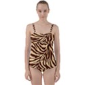 Zebra 2 Twist Front Tankini Set View1