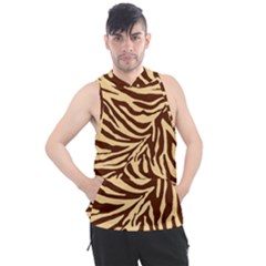 Zebra 2 Men s Sleeveless Hoodie