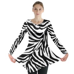 Zebra 1 Long Sleeve Tunic  by dressshop