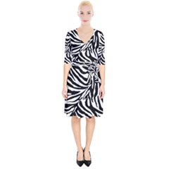 Zebra 1 Wrap Up Cocktail Dress by dressshop