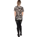 Zebra 1 Women s V-Neck Scrub Top View4