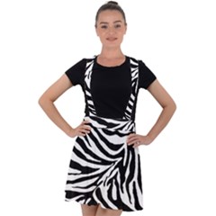 Zebra 1 Velvet Suspender Skater Skirt by dressshop