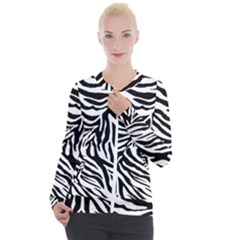 Zebra 1 Casual Zip Up Jacket by dressshop