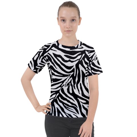 Zebra 1 Women s Sport Raglan Tee by dressshop