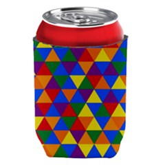 Gay Pride Alternating Rainbow Triangle Pattern Can Holder