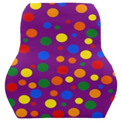 Gay Pride Rainbow Multicolor Dots Car Seat Back Cushion 