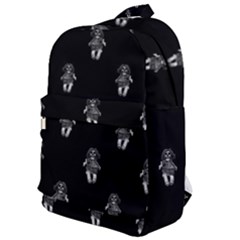 Creepy Skull Doll Motif Print Pattern Classic Backpack by dflcprintsclothing