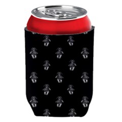 Creepy Skull Doll Motif Print Pattern Can Holder