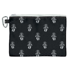 Creepy Skull Doll Motif Print Pattern Canvas Cosmetic Bag (xl) by dflcprintsclothing