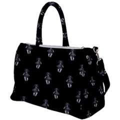 Creepy Skull Doll Motif Print Pattern Duffel Travel Bag by dflcprintsclothing