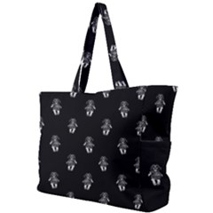 Creepy Skull Doll Motif Print Pattern Simple Shoulder Bag by dflcprintsclothing