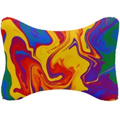 Gay Pride Swirled Colors Seat Head Rest Cushion