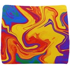 Gay Pride Swirled Colors Seat Cushion by VernenInk