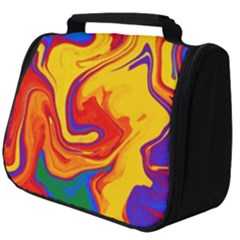 Gay Pride Swirled Colors Full Print Travel Pouch (big) by VernenInk