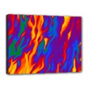 Gay Pride Abstract Smokey Shapes Canvas 16  x 12  (Stretched) View1