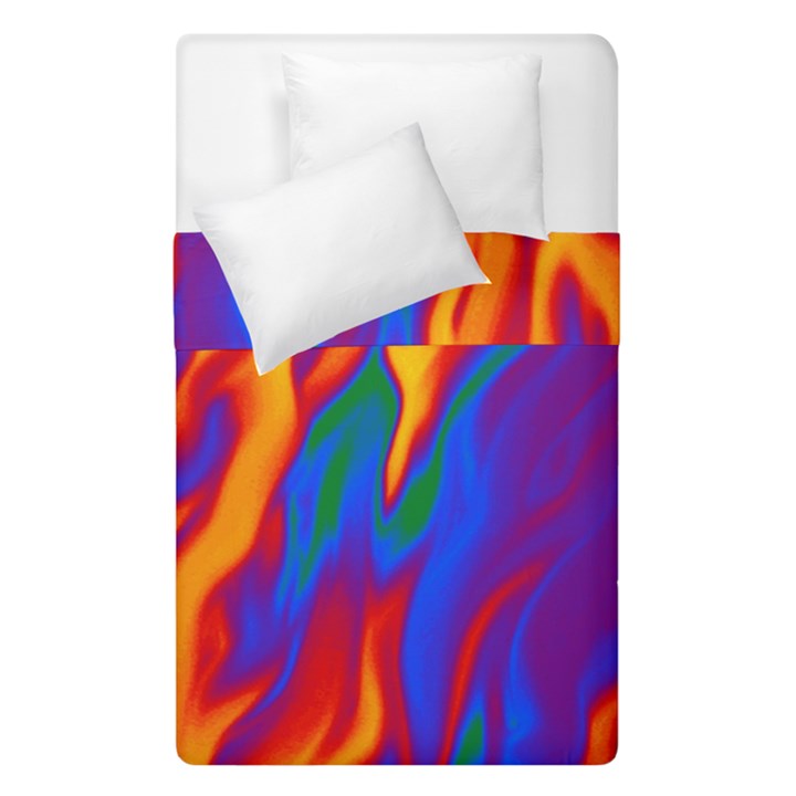 Gay Pride Abstract Smokey Shapes Duvet Cover Double Side (Single Size)