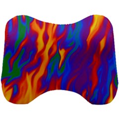 Gay Pride Abstract Smokey Shapes Head Support Cushion