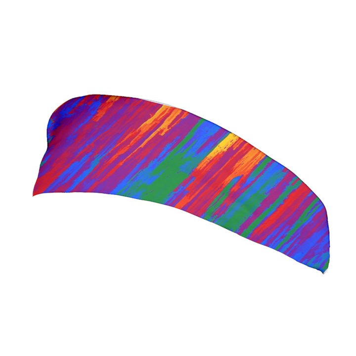 Gay Pride Rainbow Vertical Paint Strokes Stretchable Headband