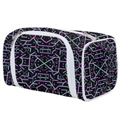 Lines And Dots Motif Geometric Seamless Pattern Toiletries Pouch