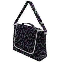 Lines And Dots Motif Geometric Seamless Pattern Box Up Messenger Bag