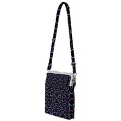 Lines And Dots Motif Geometric Seamless Pattern Multi Function Travel Bag by dflcprintsclothing