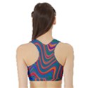 Gay Pride Rainbow Wavy Thin Layered Stripes Sports Bra with Border View2