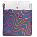 Gay Pride Rainbow Wavy Thin Layered Stripes Duvet Cover Double Side (Queen Size) View1