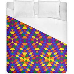 Gay Pride Geometric Diamond Pattern Duvet Cover (california King Size) by VernenInk