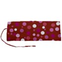 Lesbian Pride Flag Scattered Polka Dots Roll Up Canvas Pencil Holder (S) View1