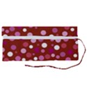 Lesbian Pride Flag Scattered Polka Dots Roll Up Canvas Pencil Holder (S) View2