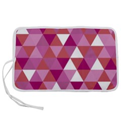 Lesbian Pride Alternating Triangles Pen Storage Case (s)