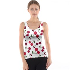 Cute Cherry Pattern Tank Top by TastefulDesigns