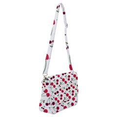 Cute Cherry Pattern Shoulder Bag With Back Zipper by TastefulDesigns