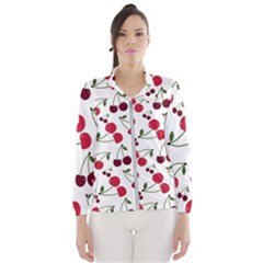 Cute Cherry Pattern Women s Windbreaker