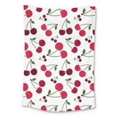 Cute Cherry Pattern Large Tapestry