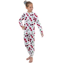 Cute Cherry Pattern Kids  Long Sleeve Set 