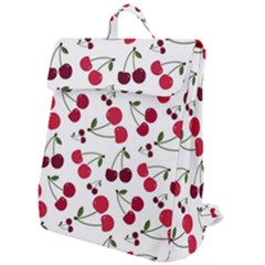 Cute Cherry Pattern Flap Top Backpack by TastefulDesigns