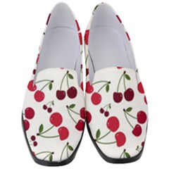 Cute Cherry Pattern Women s Classic Loafer Heels by TastefulDesigns