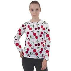 Cute Cherry Pattern Women s Long Sleeve Raglan Tee