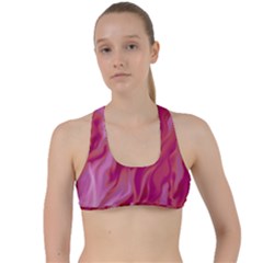 Lesbian Pride Abstract Smokey Shapes Criss Cross Racerback Sports Bra by VernenInk