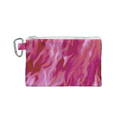 Lesbian Pride Abstract Smokey Shapes Canvas Cosmetic Bag (small) by VernenInk