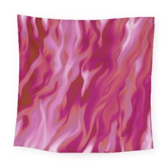 Lesbian Pride Abstract Smokey Shapes Square Tapestry (large) by VernenInk