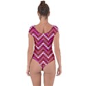 Lesbian Pride Pixellated Zigzag Stripes Short Sleeve Leotard  View2