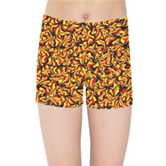 Rby-c-5-6 Kids  Sports Shorts by ArtworkByPatrick