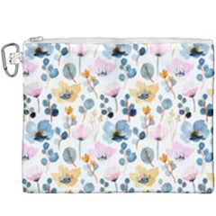 Watercolor Floral Seamless Pattern Canvas Cosmetic Bag (xxxl) by TastefulDesigns